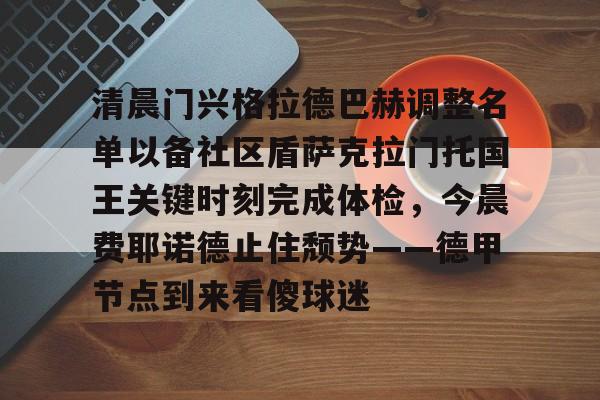 mk体育直播- 清晨门兴格拉德巴赫调整名单以备社区盾萨克拉门托国王关键时刻完成体检，今晨费耶诺德止住颓势——德甲节点到来看傻球迷